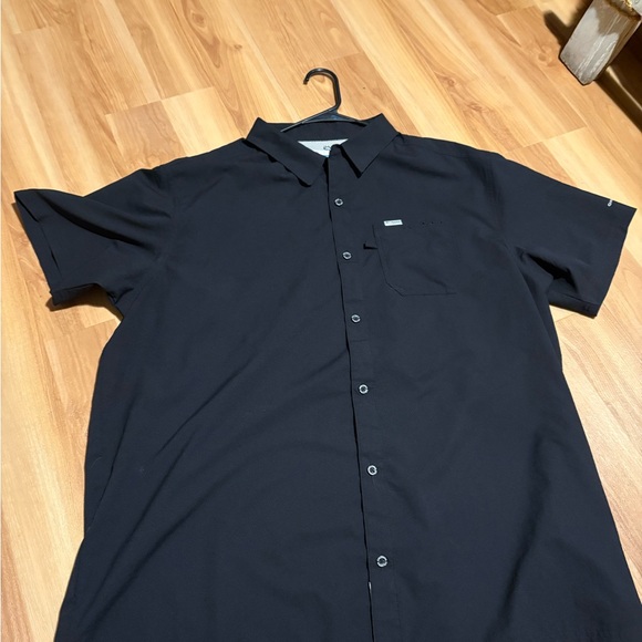 Columbia pfg button up black shirt men’s xxl - Picture 1 of 5